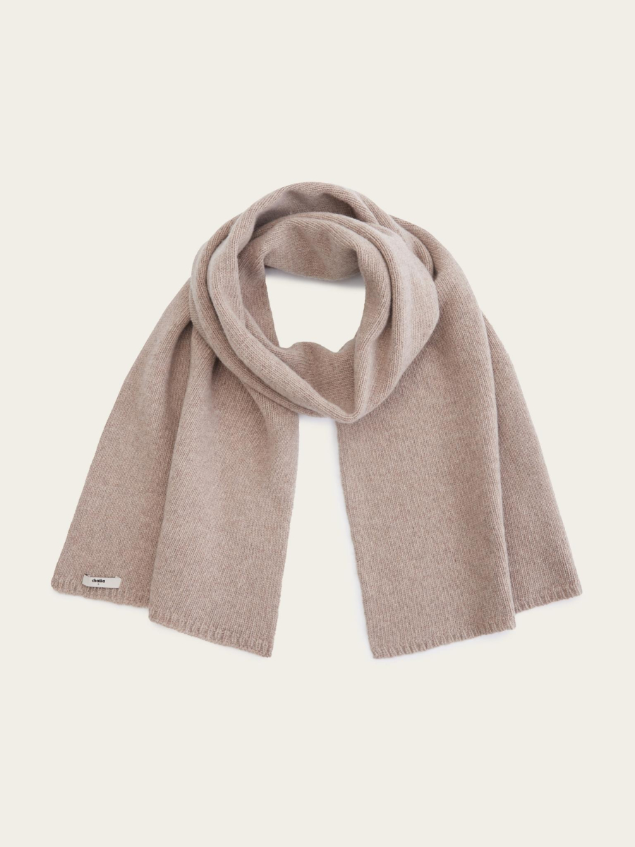 Шарф из шерсти мериноса и кашемира Chaika, цвет: коричневый AW25SF02-45 купить онлайн