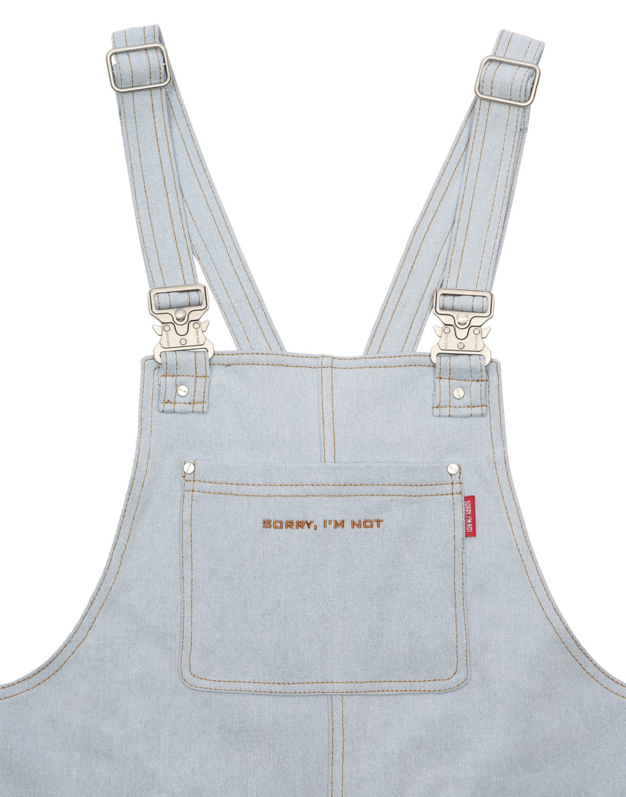 Джинсовый комбинезон SORRY, I’M NOT, цвет: голубой,  купить онлайн