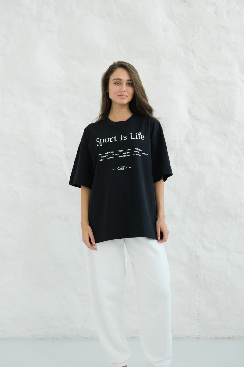 Футболка Sport is life MINI, цвет: синий, НФ-00000157 купить онлайн