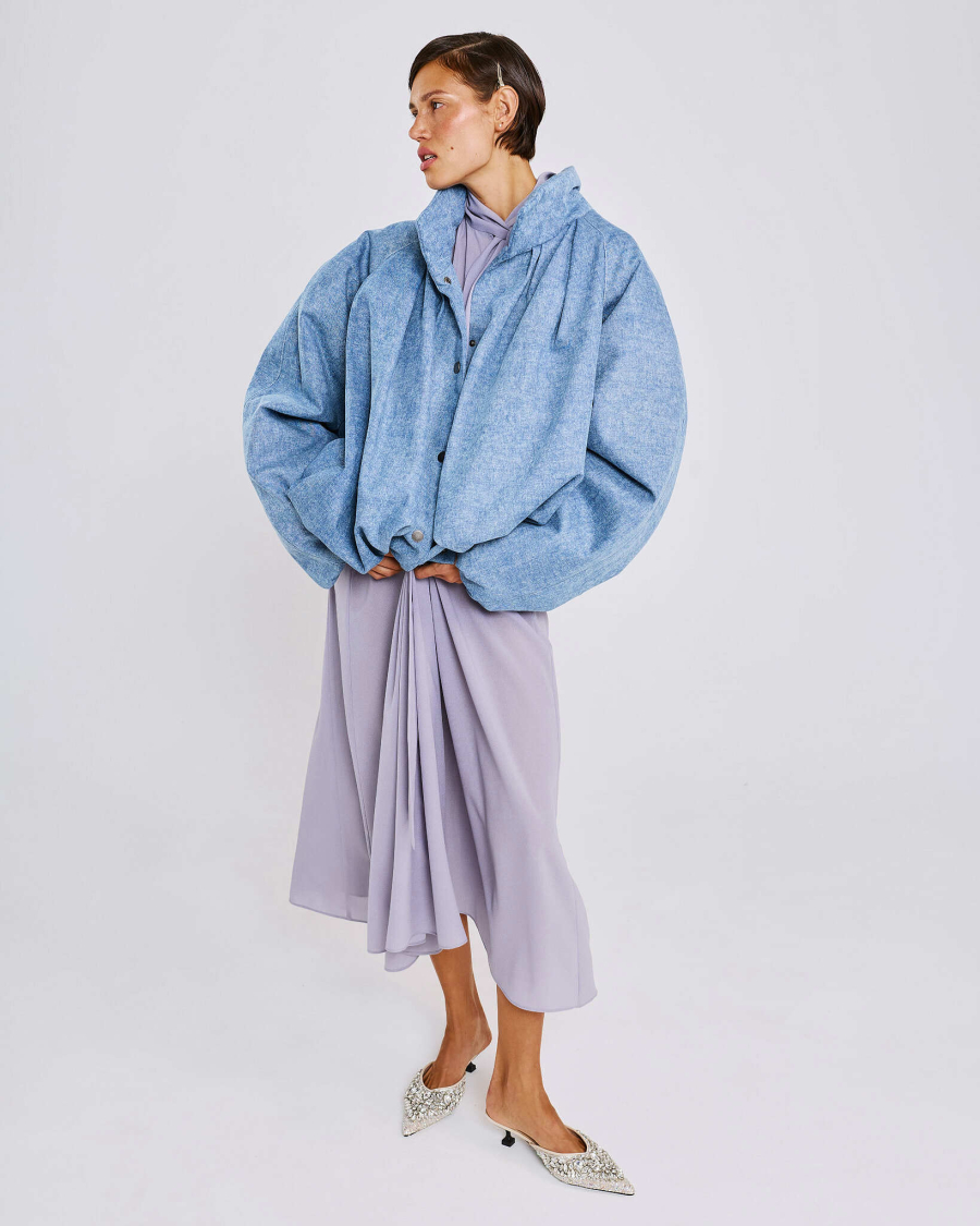 Платье с шарфом Anmuse, цвет: фиолетовый, RB26SP315-DGR купить онлайн