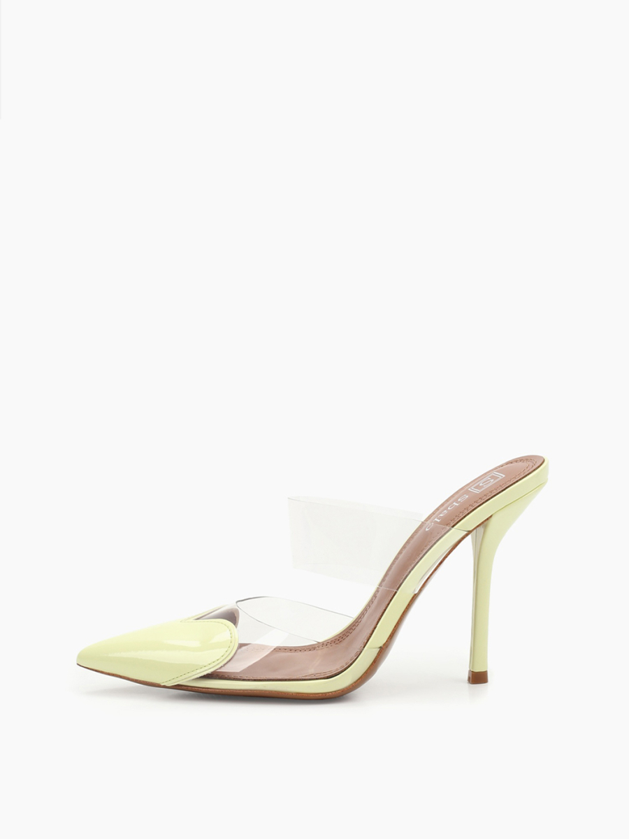 Мюли с прозрачными вставками