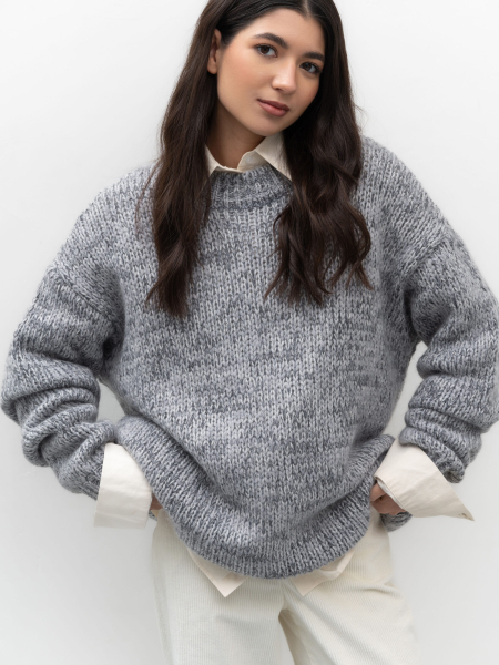 Свитер Brad Pitt TRES, цвет: серый, НФ-00002533 купить онлайн