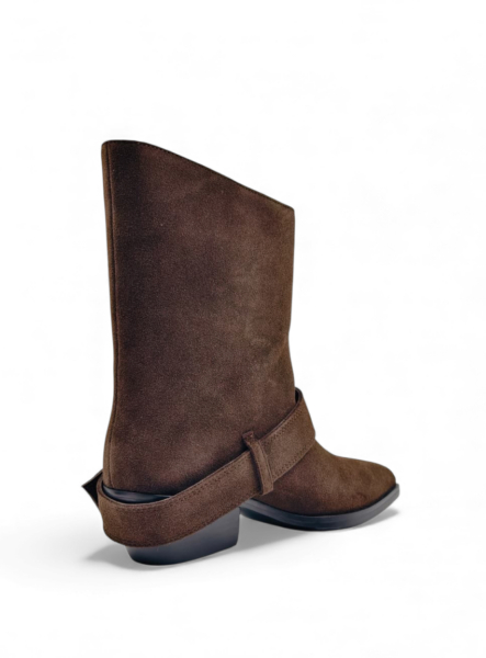 Ботильоны демисезонные из натуральной замши GRANDERA, цвет: коричневый k82359-1-nz10r (899) купить онлайн