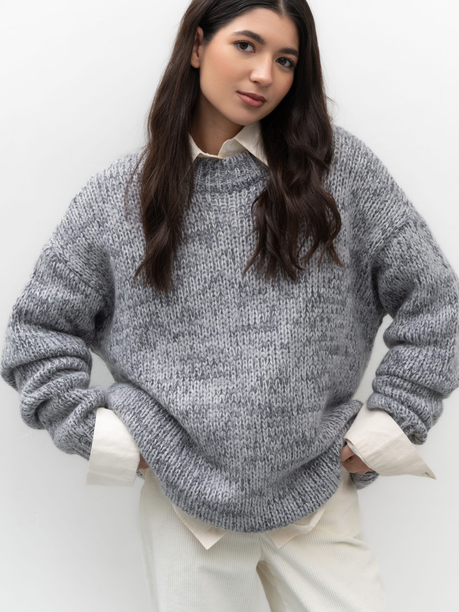 Свитер Brad Pitt TRES, цвет: серый, НФ-00002533 купить онлайн