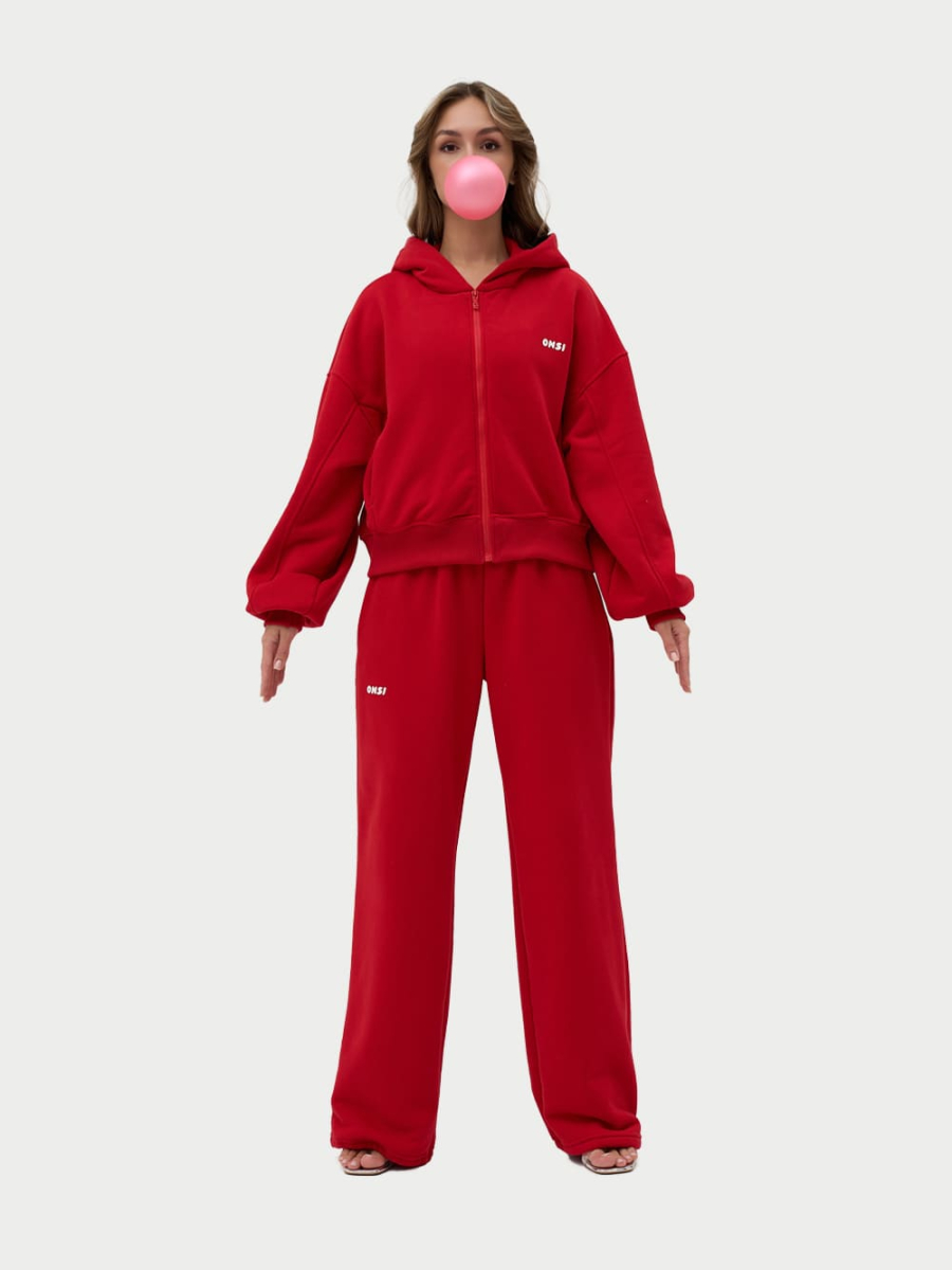 Брюки с застёжкой утепленные ONSI, цвет: RED,  купить онлайн