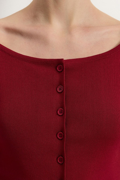 Кардиган из смесовой вискозы TOPTOP, цвет: Бордовый, TT.051.17424.330 купить онлайн