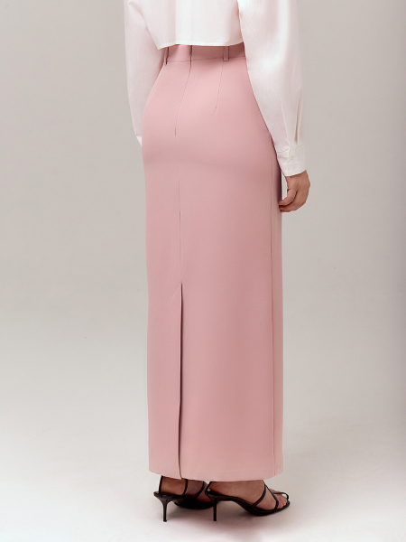 Юбка макси из вискозы Mollis, цвет: пыльно-розовый, 15-08-3309/1 купить онлайн