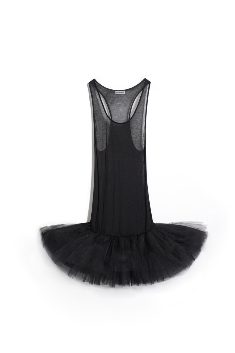 Майка с балетной пачкой ТВОЙ АНТИГЕРОЙ, цвет: Черный, -- купить онлайн