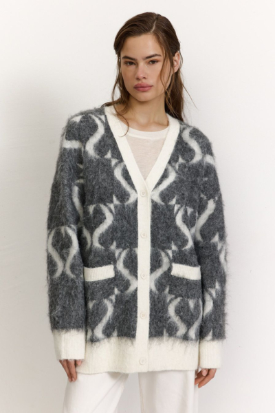 Кардиган с принтом