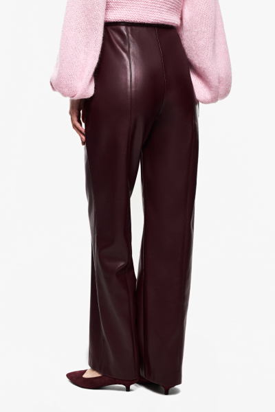 Брюки из экокожи DREAMS BY ALENA AKHMADULLINA, цвет: Бордовый, 225102081304208/114000 купить онлайн
