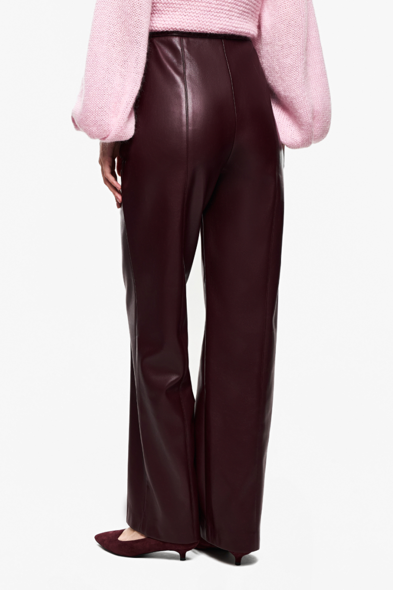 Брюки из экокожи DREAMS BY ALENA AKHMADULLINA, цвет: Бордовый, 225102081304208/114000 купить онлайн