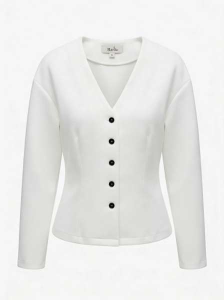 Кардиган из ткани интерлок