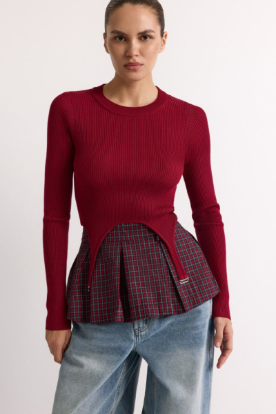 Джемпер с баской