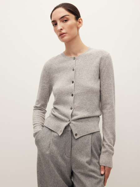Кардиган с кашемиром Chaika, цвет: Светло-серый, AW25CA01-111 купить онлайн