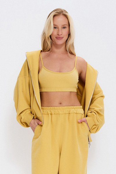 Олимпийка из бархатистого хлопка ABDA, цвет: сафари, 912605701470 купить онлайн