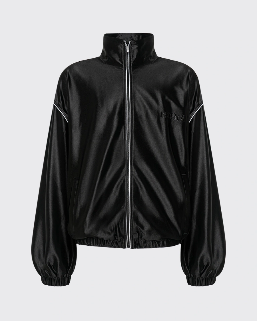 Олимпийка укороченная из сатина ASIA ST 71, цвет: Черный, Ast71.olympic-satin-crop-bl купить онлайн