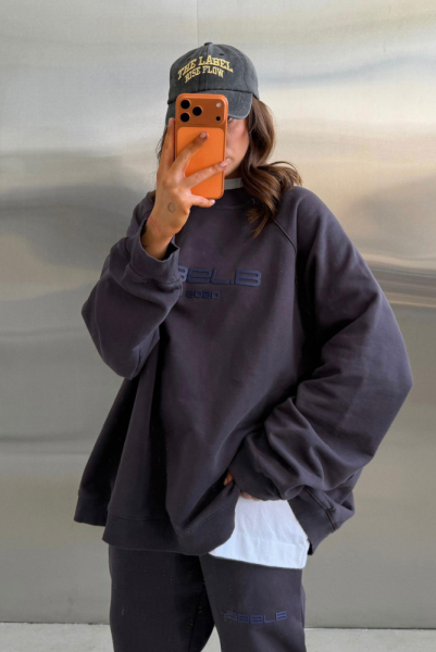 Свитшот овер фит (серый)