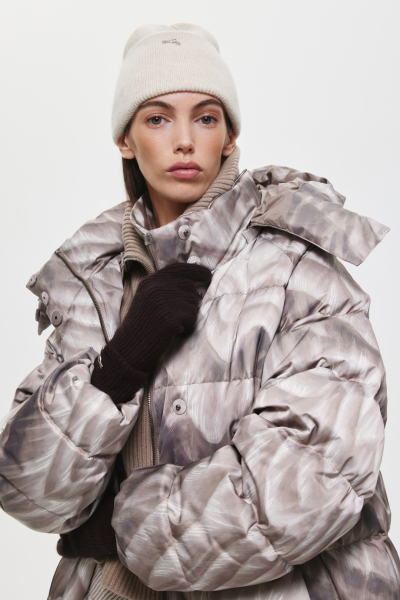 Пуховая куртка DREAMS BY ALENA AKHMADULLINA, цвет: бежевый, 225101010504252/219000 купить онлайн