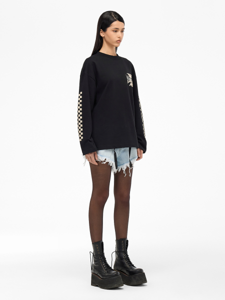 Лонгслив "X" FRHT&OUT OF REACH, цвет: Черный, LSXXXBLLK купить онлайн