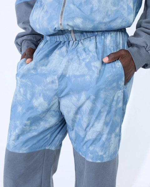 Джоггеры с логотипом-стрелкой ASIA ST 71, цвет: голубой, Ast71.jogg-mix-nylon-blue купить онлайн