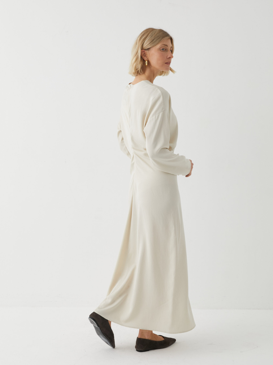 Платье со складкой Marou, цвет: белый,  купить онлайн