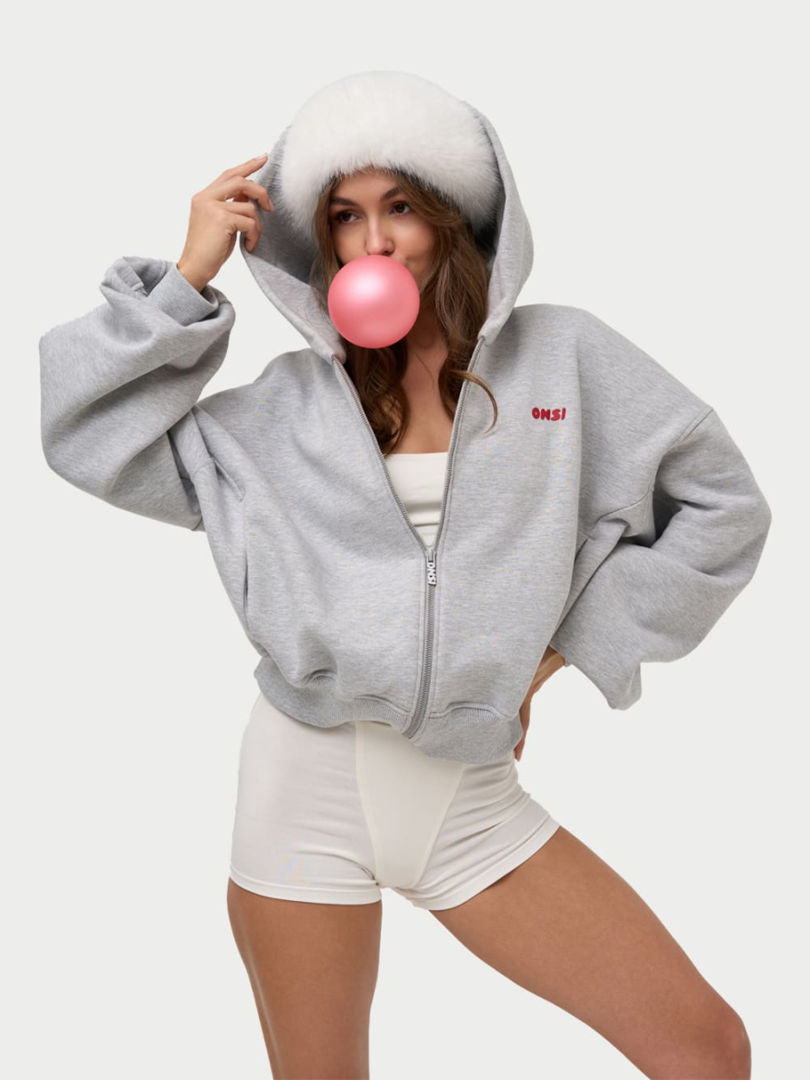 Zip Худи с начесом ONSI, цвет: melange,  купить онлайн