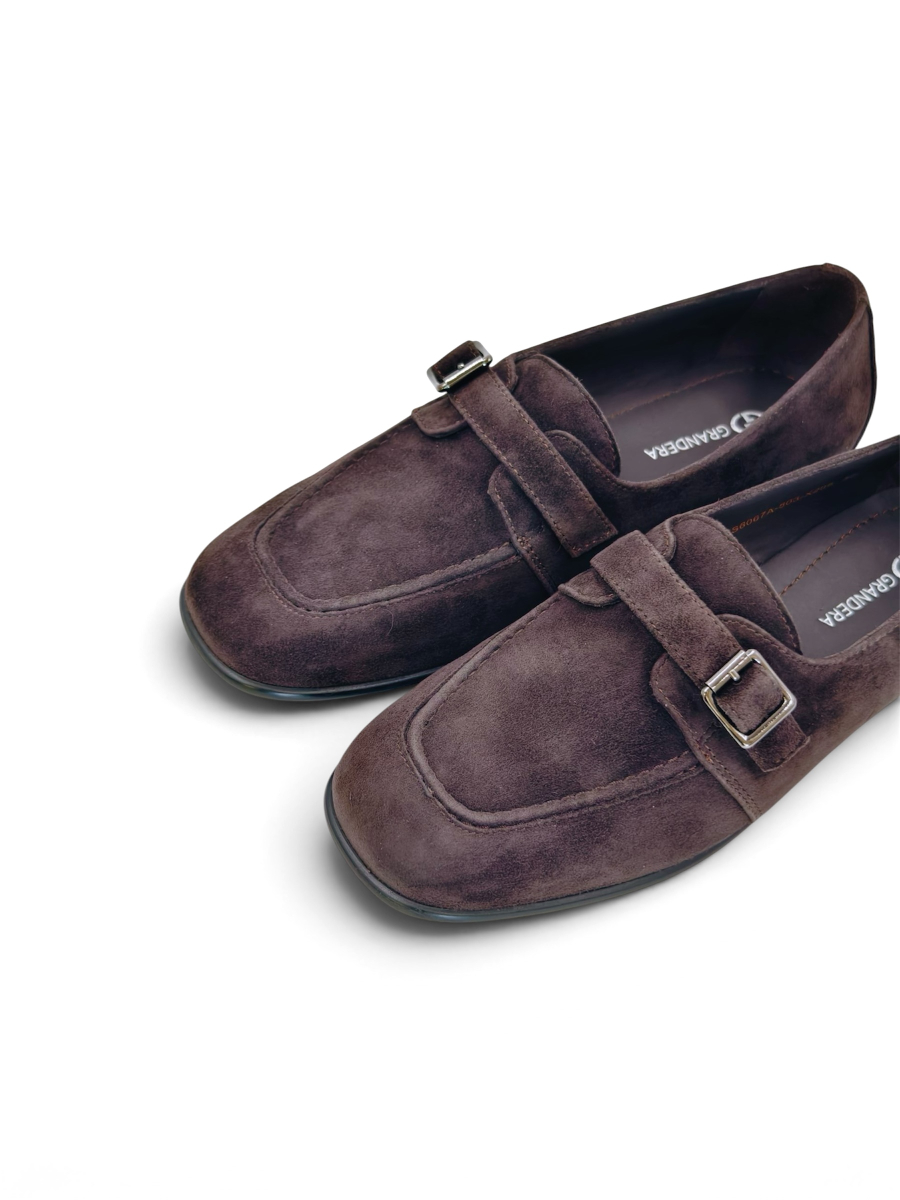 Лоферы из натуральной замши GRANDERA, цвет: коричневый js6067a-503-x205 (10) купить онлайн