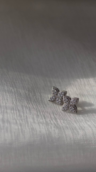 Пусеты Tosya Store, цвет: серебро, 901062652 купить онлайн