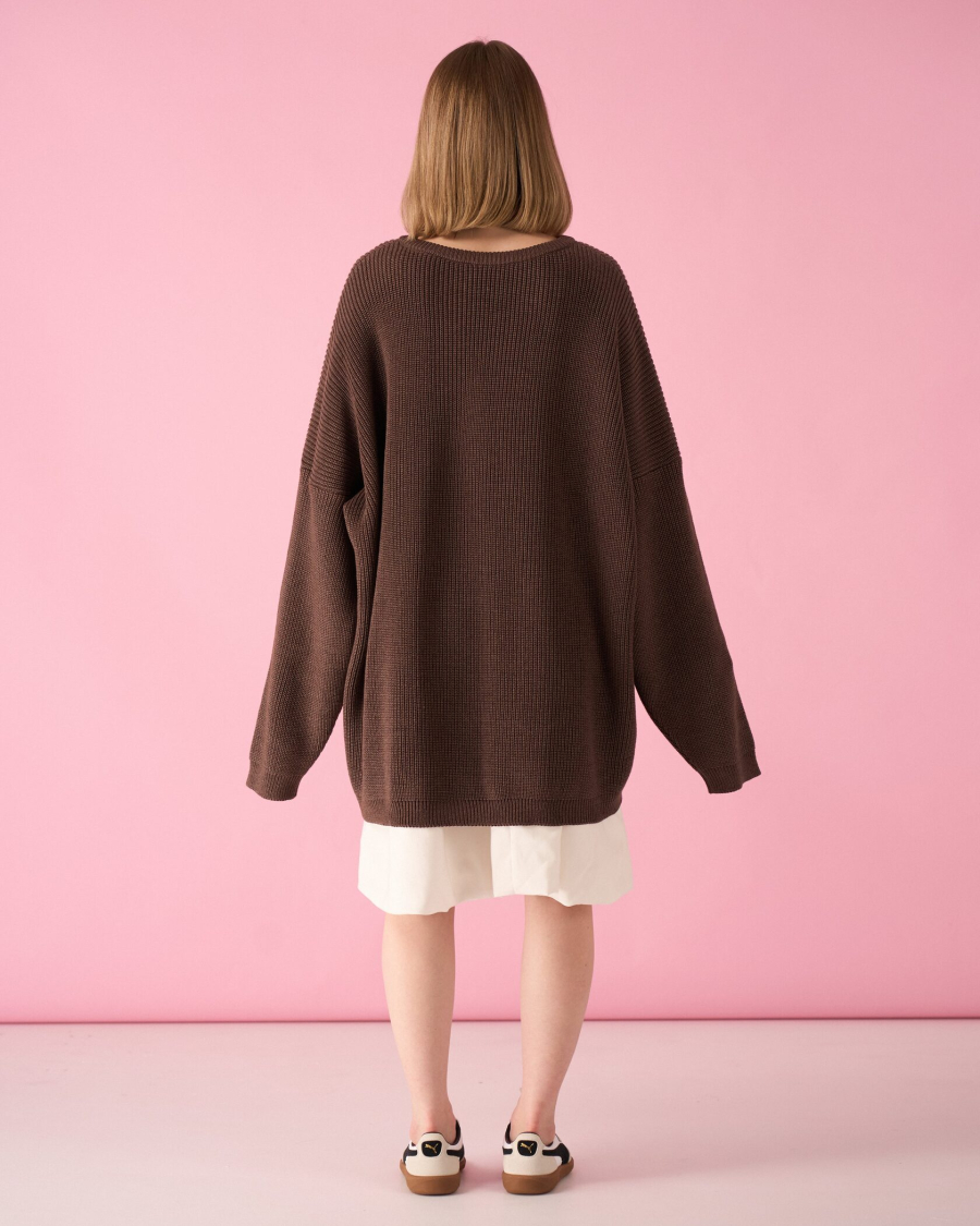 Свитер over TABOO, цвет: Кофейный, svkofover купить онлайн