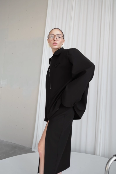 Жакет с молнией PURE MINI, цвет: Черный, НФ-00000410 купить онлайн