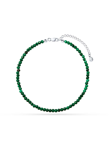 Браслет на ногу Линия из малахита