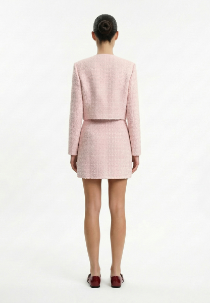 Юбка мини из твида REFERT, цвет: светло-розовый, 07-2627/13-2511 купить онлайн