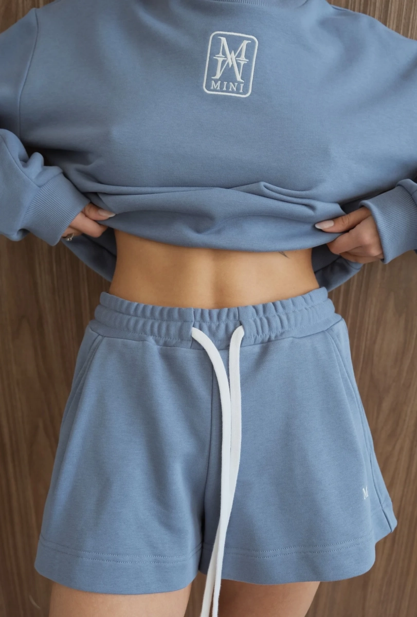 Свитшот укороченный "Воздух" Мини, цвет: индиго, НФ-00000473 купить онлайн