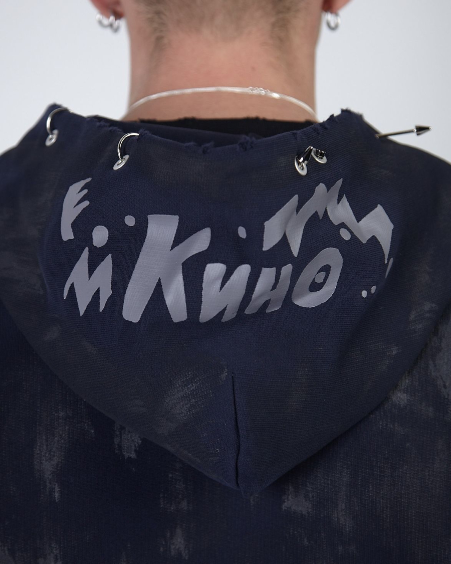 Худи ZIP KINO DRAWINGS 580 GR NAVY ASIA ST 71, цвет: синий, Ast71.kino-ziphood-draw-navy купить онлайн