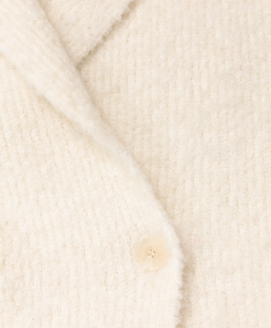 Кардиган вязаный оверсайз GLVR, цвет: молочный, 225G33GAC3501 купить онлайн