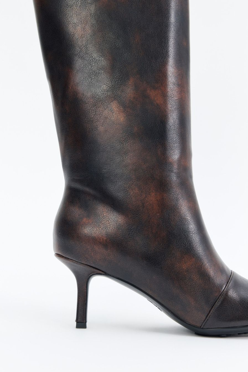 Высокие сапоги Lera Nena, цвет: коричневый LNU.402.15909.701 купить онлайн