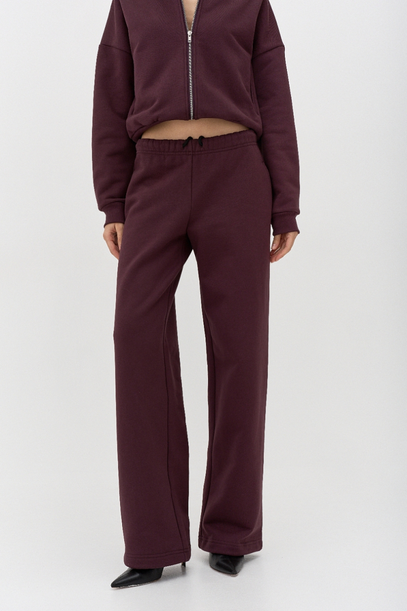 Брюки утепленные Ricoco, цвет: сливовый, 6098/3 купить онлайн
