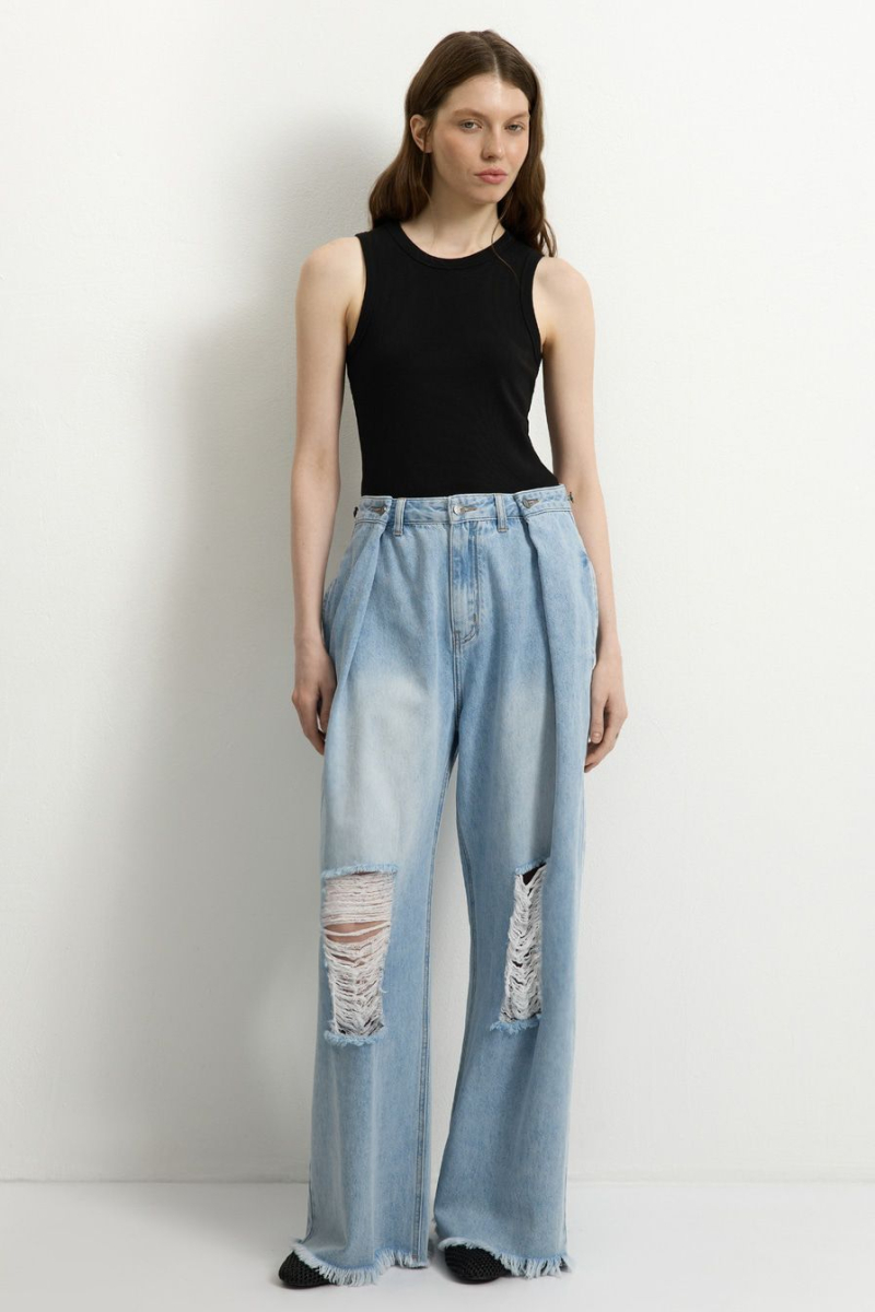 Джинсы из 100% хлопка TOPTOP, цвет: голубой TT.036.17510.600 |новая коллекция купить онлайн