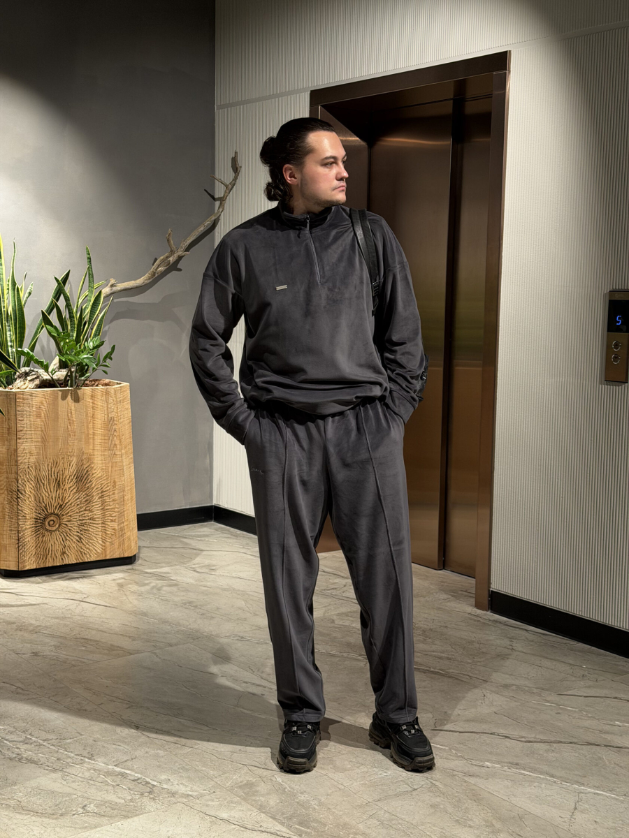 Анорак Велюр мужской GARCHIT, цвет: серый, GMVelAnGr купить онлайн