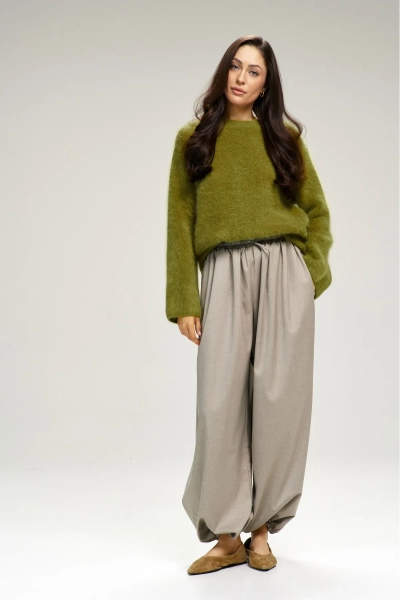 Джемпер из ангоры Olive Erist store, цвет: зеленый, НФ-00003139 купить онлайн