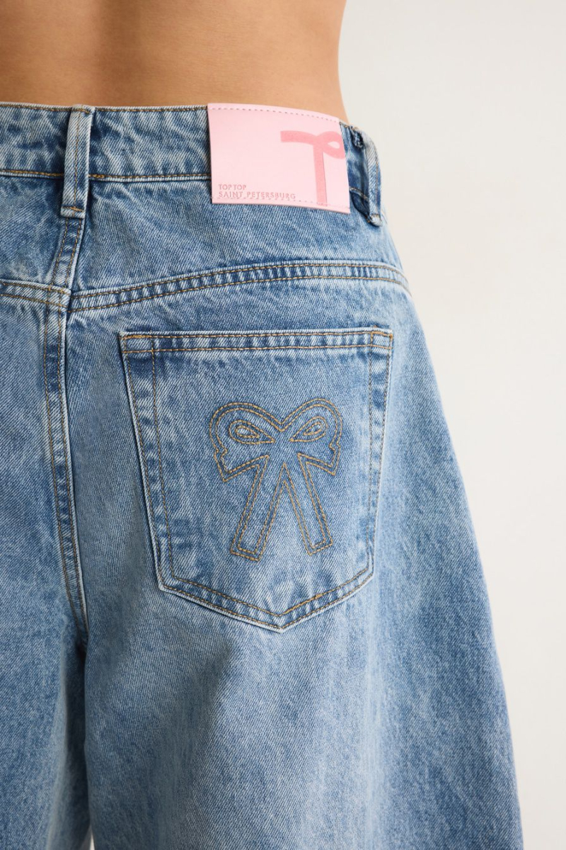 Шорты из 100% хлопка TOPTOP, цвет: синий, TT.039.19079.620 купить онлайн