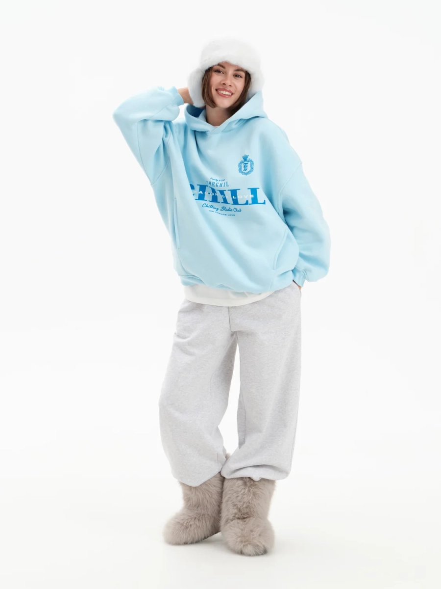 Худи с принтом Forchil, цвет: голубой,  купить онлайн