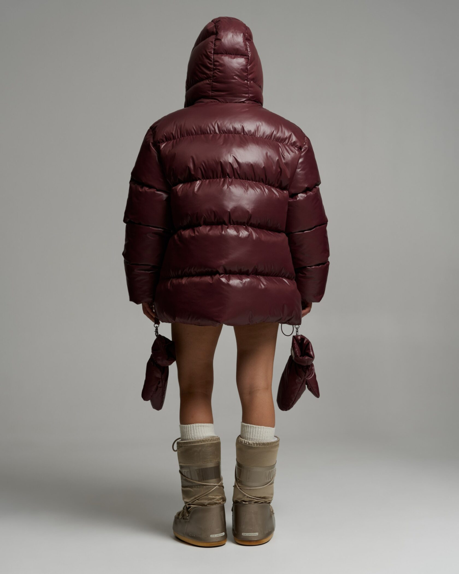 Пуховик PUFF BAIKAL BURGUNDY YONS, цвет: винный, YO-707 купить онлайн