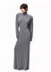 Платье с подплечниками из вискозы ASYA SEMYONOVA, цвет: grey, 00-00002502 купить онлайн