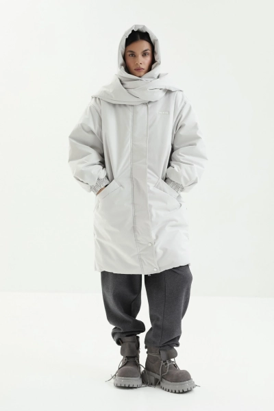 Пуховик SAGE marte, цвет: Светло-серый,  купить онлайн