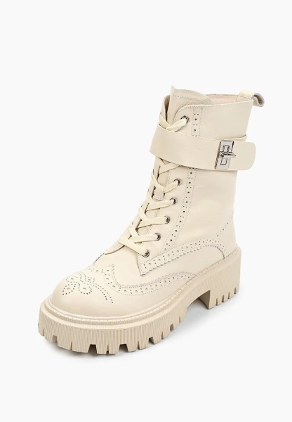 Ботинки со шнурками SBALO, цвет: молочный SHT44-1 купить онлайн