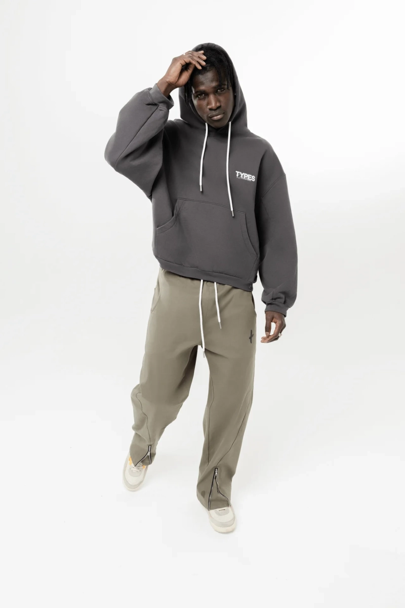 Штаны зип Haki "Zipper-pants" types, цвет: хаки,  купить онлайн