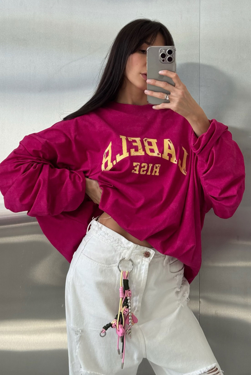 Свитшот с защипами тонкий