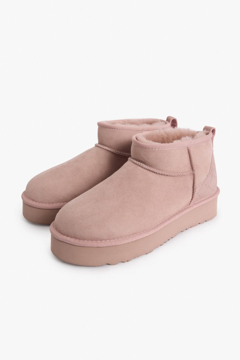 Угги из натуральной замши Lera Nena, цвет: розовый LN.405.19111.300 купить онлайн