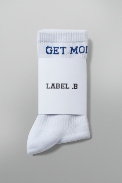 Носки BOY FRANCE Label .B, цвет: WHITE, AcM.60.1.1223WH со скидкой купить онлайн
